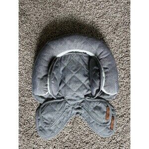 JJ Cole Infant Head Support Gray Quilted Stroller Car Seat Insert